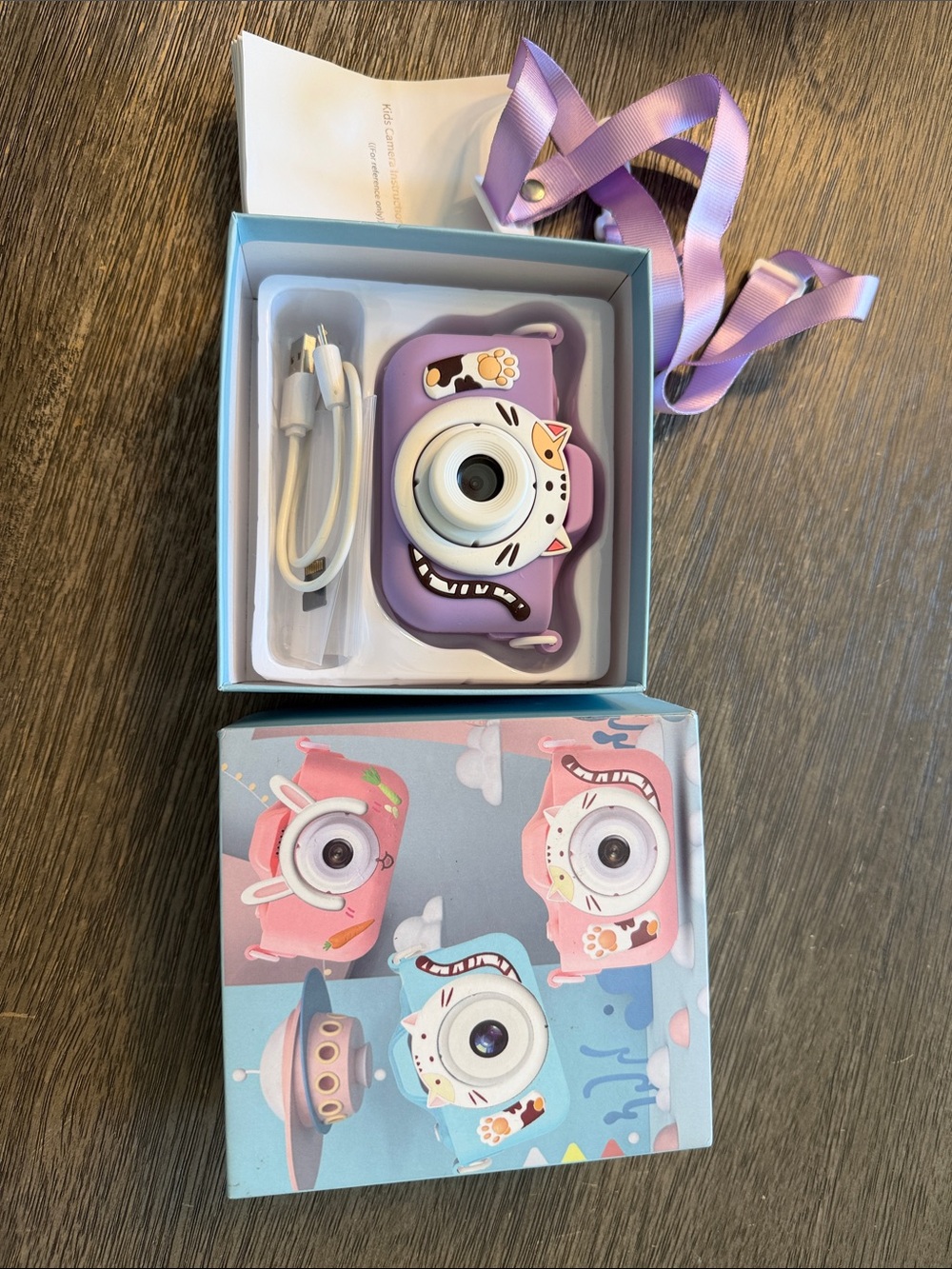 Kids Cat Digital Camera - Purple. Bin 76